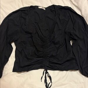 Mango Cotton Ruched Women's Top